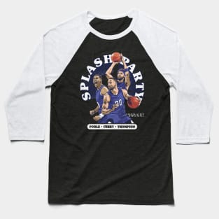 Steph Curry Klay Thompson & Jordan Poole Golden State Splash Party Baseball T-Shirt